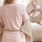 Mother using Layzoo cotton muslin breastfeeding cover