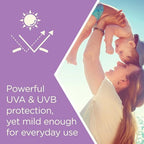 SPF 50 mineral baby sunscreen with NEA Seal of Acceptance fragrance-free paraben-free