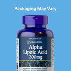 Puritan's Pride Alpha Lipoic Acid supplemental facts nutrition label