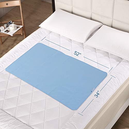 SPRINGSPIRIT chucks pads for elderly placed flat across a large home mattress