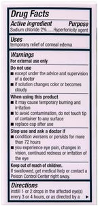 Muro 128 Sodium Chloride 2% eye drops bottle showing sterile dropper tip.