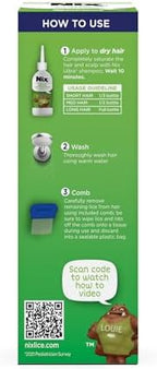 Nix Ultra lice treatment kit showing both the shampoo and professional comb.
