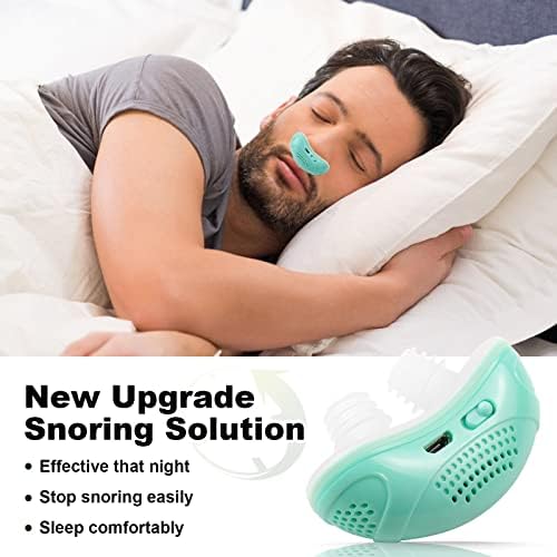 Side profile of the mini snoring solution machine illustrating the compact travel-size design.