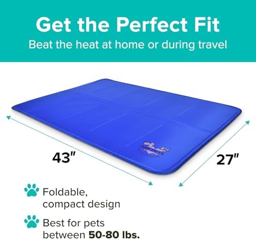 Waterproof easily washable gel pet cooling pad for outdoor and indoor use