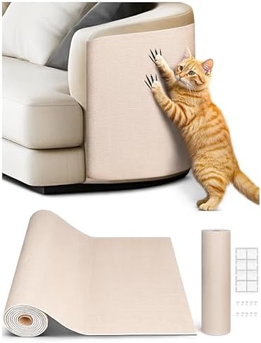 Minyii self adhesive carpet mat protecting the side of a modern living room couch