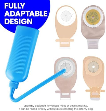 Flexible soft plastic body of the HNYYZL medical wash bottle being squeezed to demonstrate water flow control