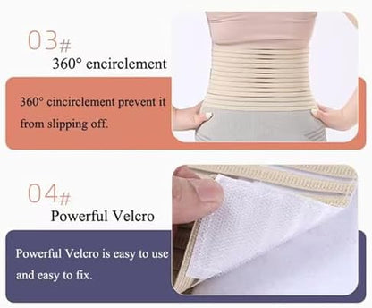 Steawoce abdominal brace showing the flexible stretch resilience of the premium medical fabric