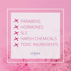 Luvena pH balanced vaginal rinse kit designed for soothing and restorative feminine care.