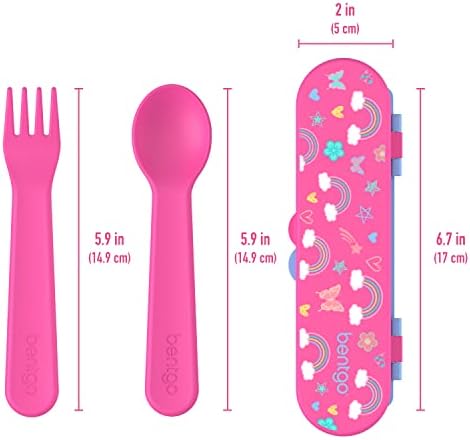 Bentgo kids utensil set inside a school lunchbox