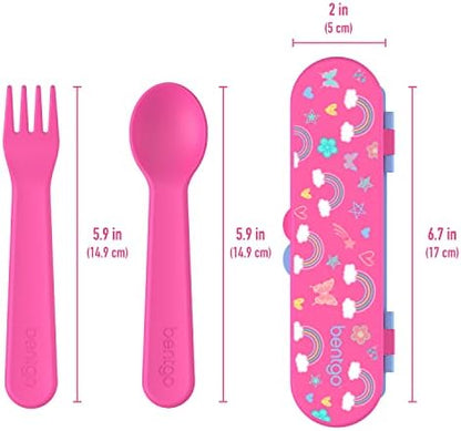 Bentgo kids utensil set inside a school lunchbox