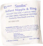 Similac disposable latex-free infant nipple and ring assembly for liquid baby formula bottles