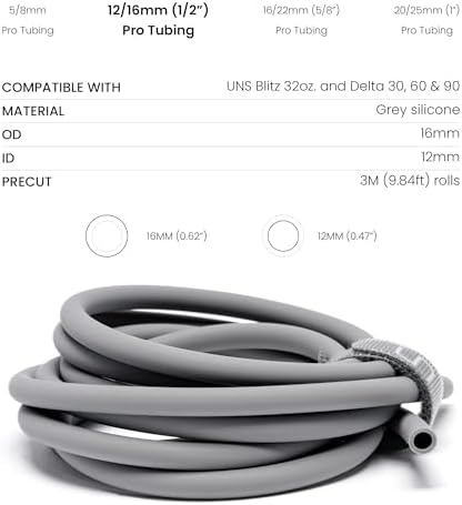 Three meter roll of twelve sixteenth millimeter diameter professional canister filter hose