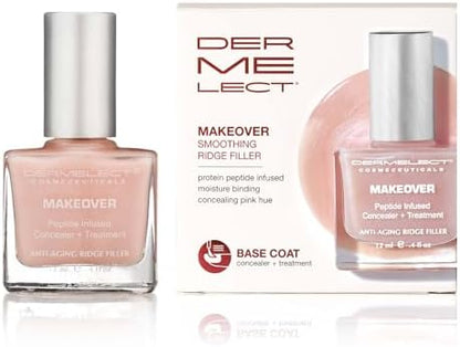 Dermelect Cosmeceuticals professional ridge filling base coat for smoothing damaged fingernails.