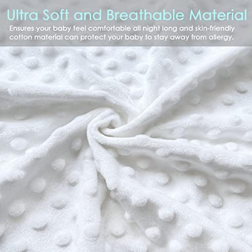 Top view of white Yening changing pad on wooden furniture