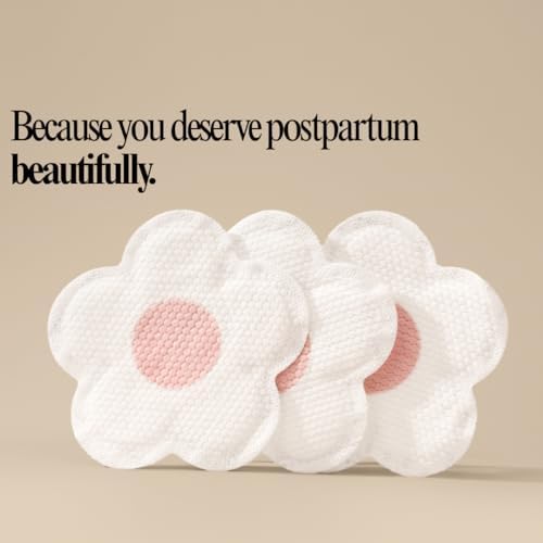 Top view of floral shape disposable nursing pad