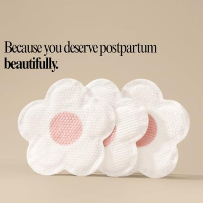 Top view of floral shape disposable nursing pad