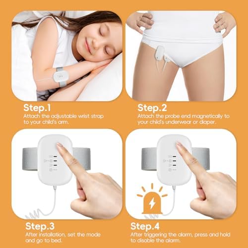 Adjustable armband version of the Yiisin bed wetting system for comfortable overnight wear.