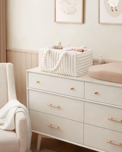 Blissful Diary diaper caddy in a modern nursery setting