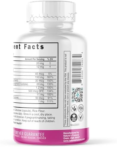 Nature's Fusions Nutri Lutein dietary supplement capsules packaging
