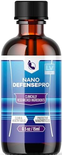 Nano Defense Pro liquid solution bottle for nail care