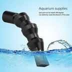 Sunicon modular fish tank return pipeline connector illustrating the durable polished surface finish resistant to underwater wear