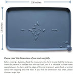 Hoki Found pet food mat lifestyle display on clean flooring