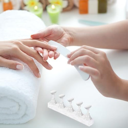 Magnetic base nail holder for acrylic nail training
