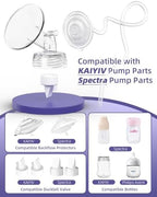 Pack of twelve replacement parts including white duckbill valves and clear diaphragms