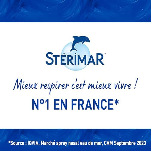 Sterimar sinus relief nasal pump display highlighting the 120 sprays capacity label