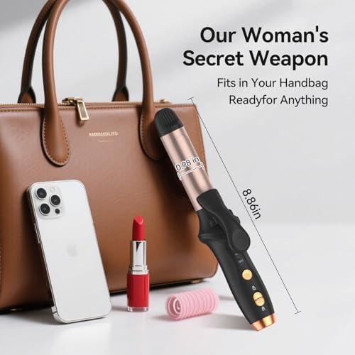 Compact Marske curling iron inside a travel bag