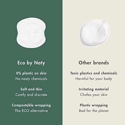 Eco by Naty breastfeeding pads in individual wrappers