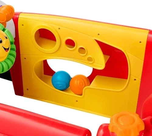 Fisher-Price Smart Stages baby toy showing close up of learning mode selection switches