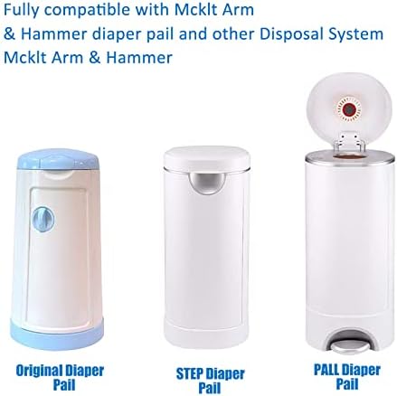 Naeppbaig diaper pail refill bags close up of durable plastic material