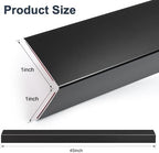 Close up of Jiekayi self adhesive black metal corner guard