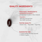 Naturalis antioxidant microalgae softgels capsule close up