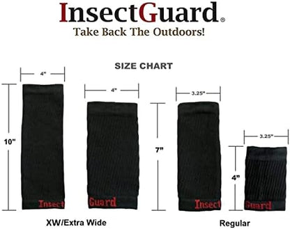 Person wearing InsectGuard gaiter for outdoor fly and tick protection