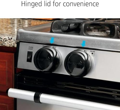 Safety First kitchen safety knob covers installation view