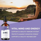 Vimergy liquid zinc dropper bottle supplement label details