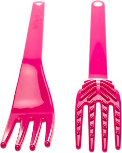TalkTools Magenta Fork ergonomic handle design for hand over hand therapy assistance