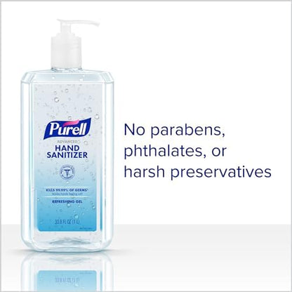 PURELL Advanced Hand Sanitizer Refreshing Gel, Clean Scent, 1 Liter Pump Bottle (Pack of 1) - 9632-04-CMR - Image 3