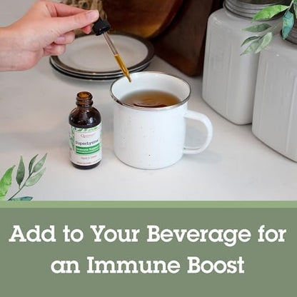 Quantum Health immune support tincture product packaging