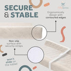 Close up of breathable material on Zicoto changing pad