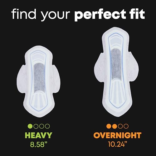 Side view of imported USA Kotex pads for teens highlighting the ultra thin profile.
