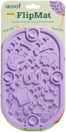 Woof FlipMat Mini travel lick mat for small dogs