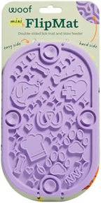 Woof FlipMat Mini travel lick mat for small dogs