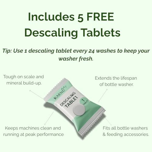Universal detergent tablets for baby breast pump parts and glass bottles cleaning