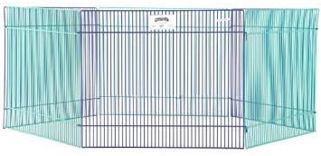 MidWest Homes for Pets Small Animal Pet Playpen/Exercise Pen, Blue and Green,1 Count (Pack of 1), Small Animal Playpen. - Image 3
