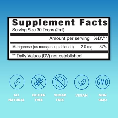 Authentic USA imported liquid manganese supplement