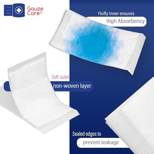 Individually wrapped surgical grade GauzeCare abdominal pads for heavy drainage
