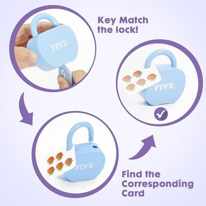 Montessori educational counting blocks with keys and dots for early childhood development